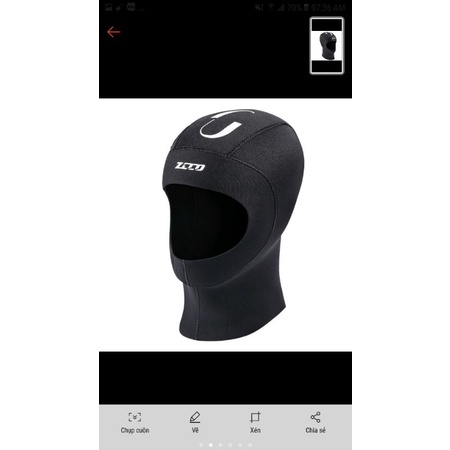 Chiếc mũ lặn size L 1c duy nhat