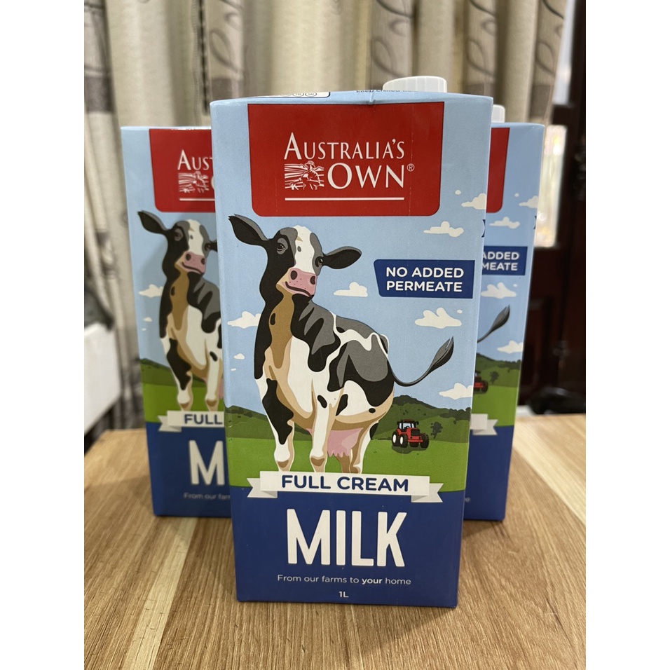 Sữa tươi Australia's Own hộp 1L