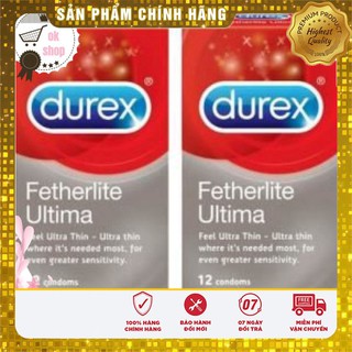 [CHÍNH HÃNG] Durex Fetherlite ultima COMBO X2