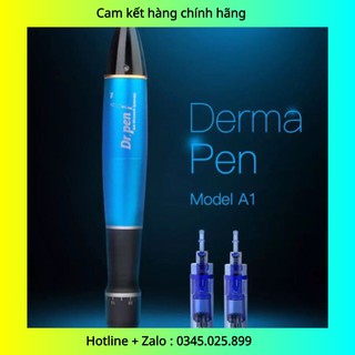 mẫu mới Máy Lăm Dr Pen A1-C Màu Xanh có Tích Điện
