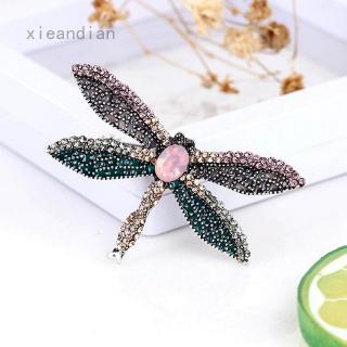 Ghim cài áo hình chú chuồn chuồn đính kim cương giả thời trang cho nữ