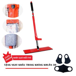[TẶNG KHẨU TRANG] CÂY LAU NHÀ TỰ VẮT THÔNG MINH XOAY 360 ĐỘ - MÀU ĐỎ