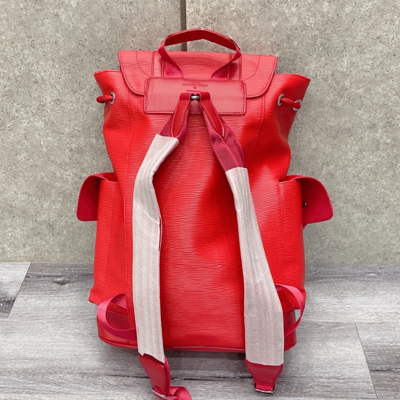 ⚡️[Mirror Quality] - Balo Luon Vuitton x S.upreme Christopher Backpack Epi PM Red, Balo S.upreme