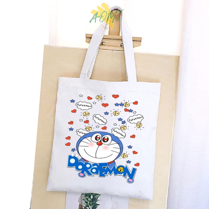 [Nhiều mẫu Đẹp] TÚI VẢI MEO MAY ĐORA ĐEO VAI TOTE CANVAS BAG CÓ KHÓA KÉO SIZE LỚN 33x38cm PHONG CÁCH CÁ TÍNH HOT TREND A