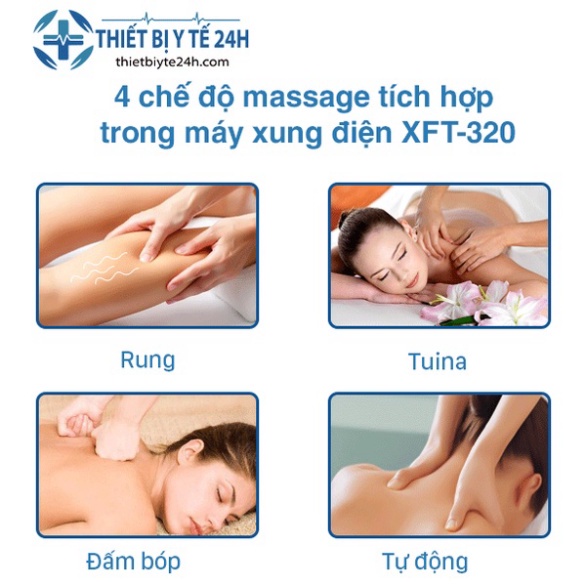 Máy Massage Xung Điện, Máy Massage Trị Liệu, Máy Châm Cứu, Miếng Dán Xung Điện Xft-320