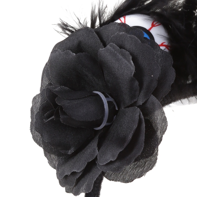 Băng Đô Cài Tóc Hóa Trang Halloween Hình Đôi Mắt Và Hoa Hồng