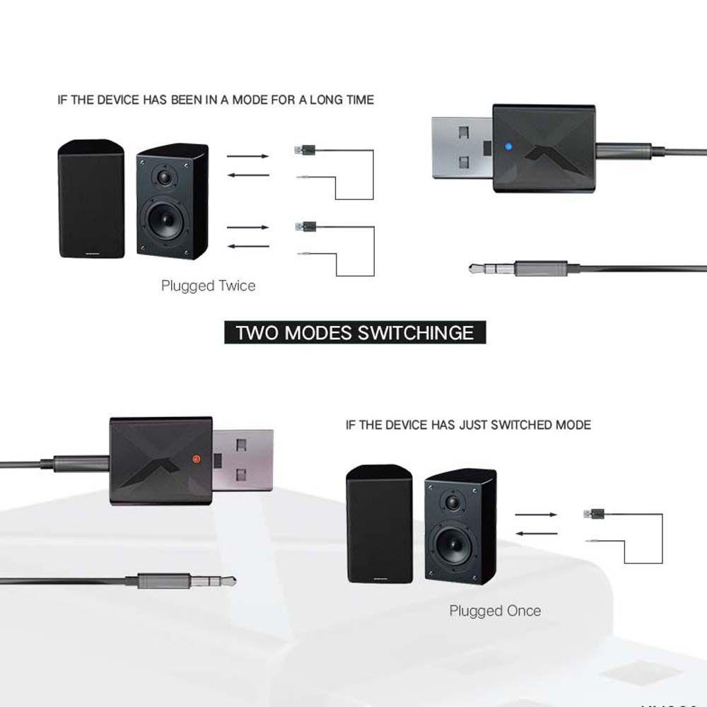 Usb Bluetooth 5.0 Nhận Tín Hiệu Âm Thanh Nổi Tiện Dụng