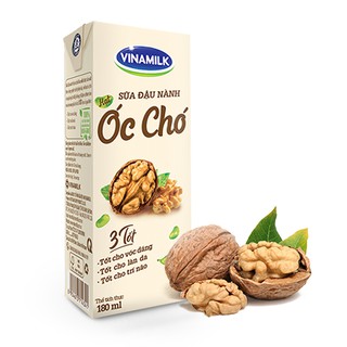 Sữa đậu nành Vinamilk hạt óc chó 180ml