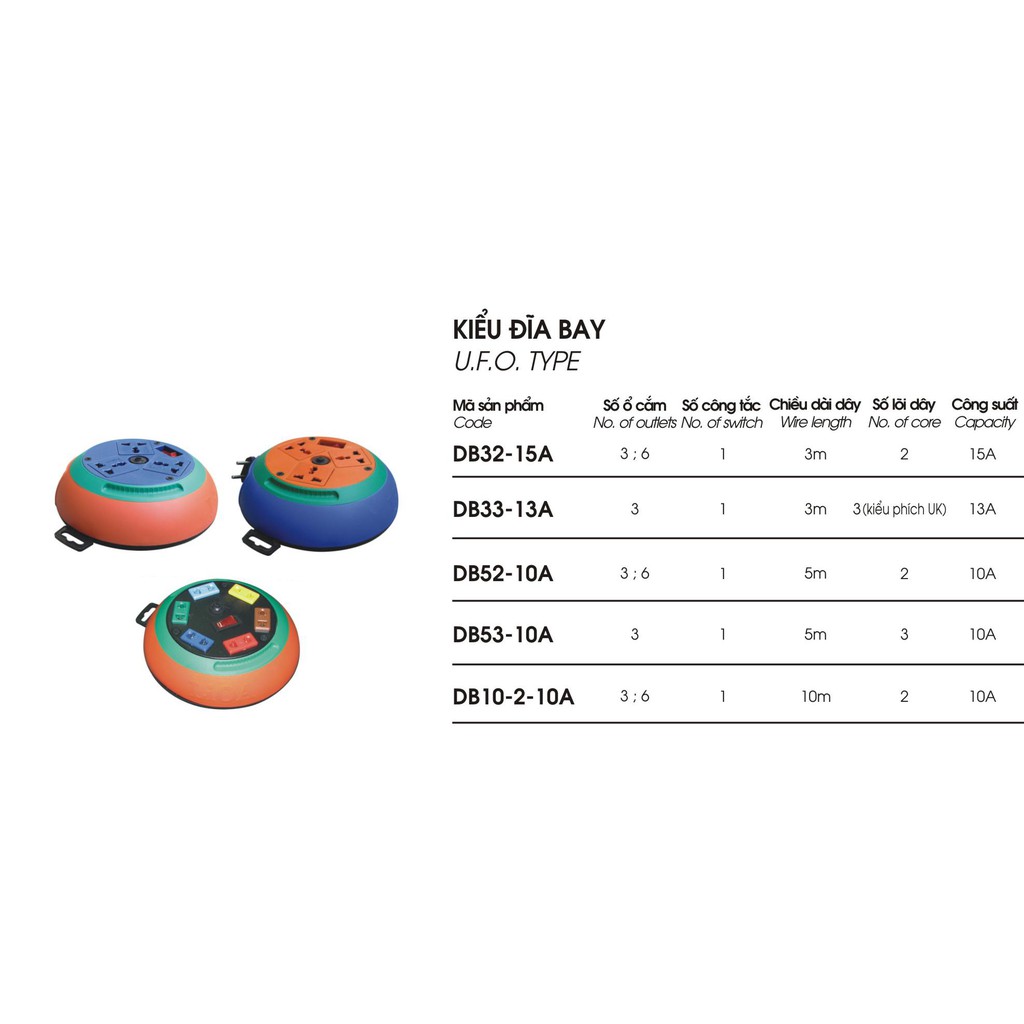 Ổ dây đĩa bay 10m DB10-2-10A