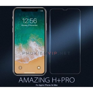 Miếng dán kính cường lực màn hình iPhone XS Max Nillkin H+ Pro