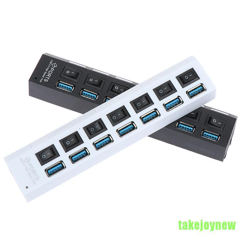 TDH USB 3.0 HUB 2.0 HUB Multi USB Splitter 7 Port Expander Multiple USB 3 Hab TLO