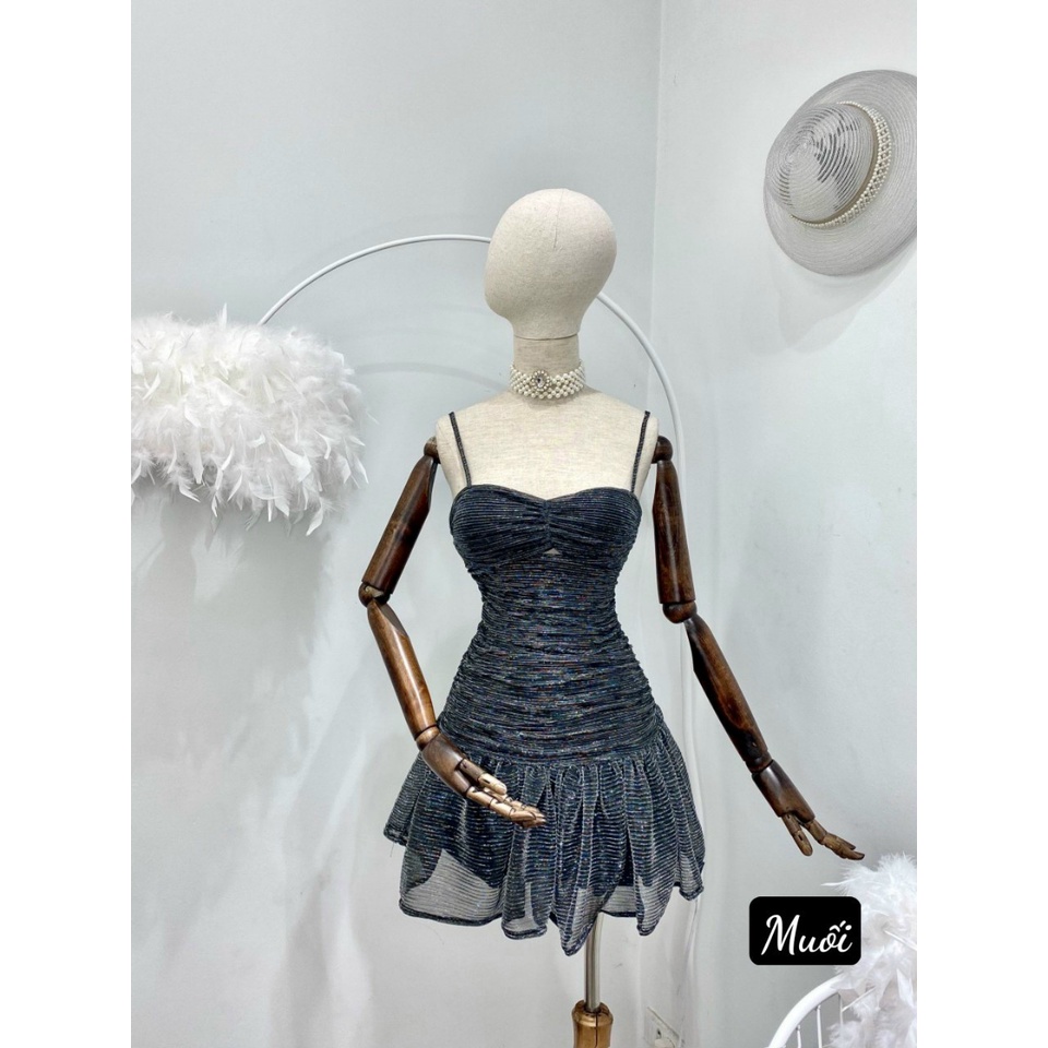 Váy nhũ 2s chân xòe