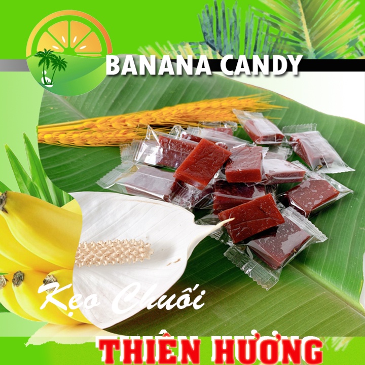 Kẹo chuối tươi nguyên chất Bến Tre - đồ ăn vặt