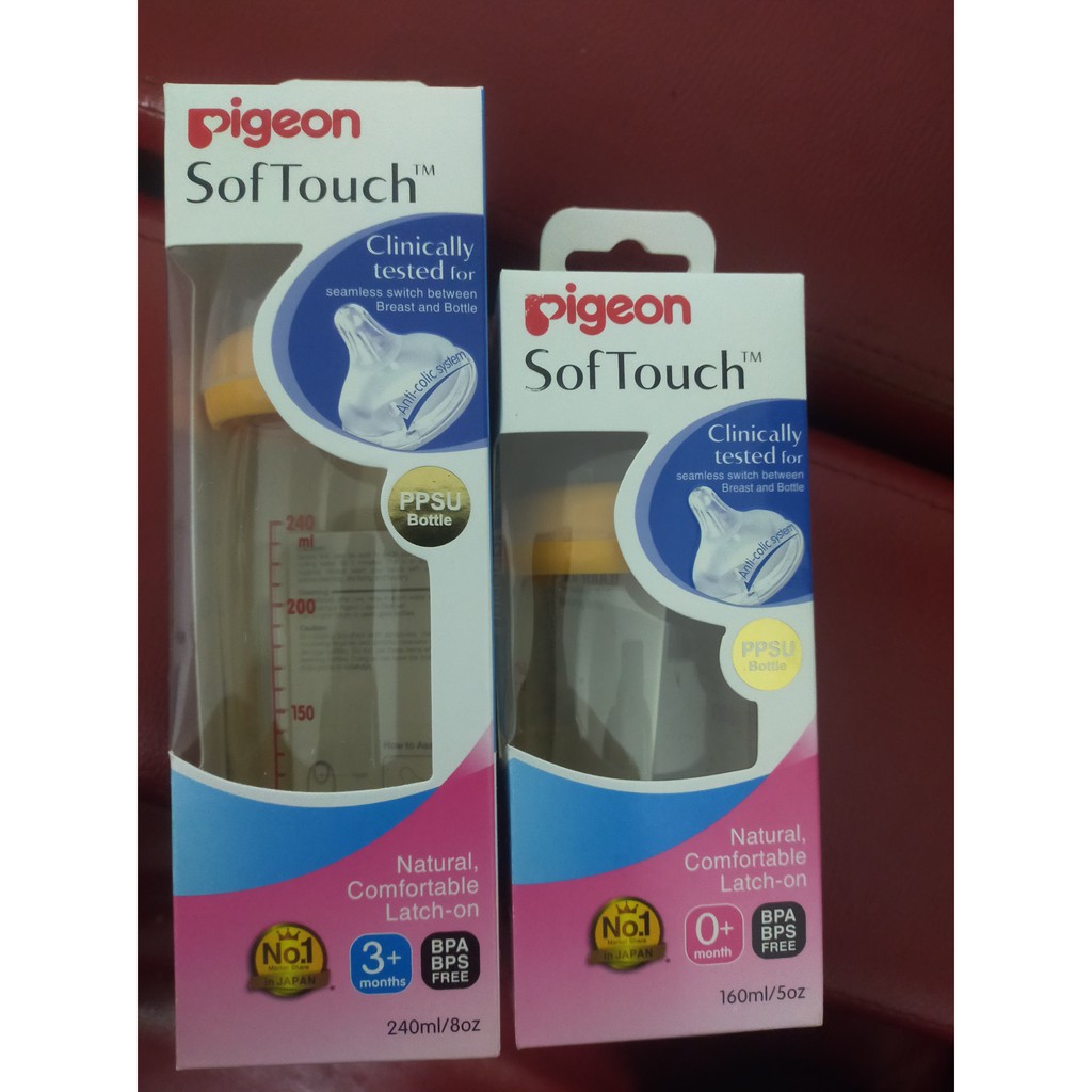 💖💖ĐỦ SIZE💖💖Bình Sữa Pigeon Cổ Rộng Cao Cấp 160ml/240ml 🌻HÀNG NHẬP KHẨU 🌻