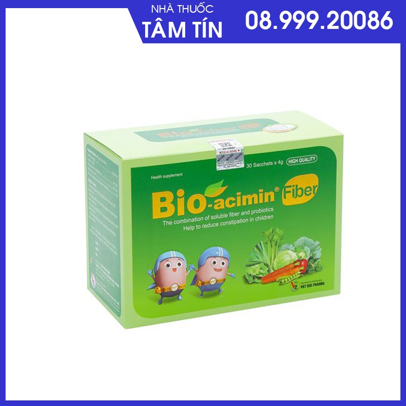 Thực Phẩm Bảo Vệ Sức Khỏe Cốm Bổ Sung Chất Xơ Bio-Acimin Fiber B007 (30 Gói)