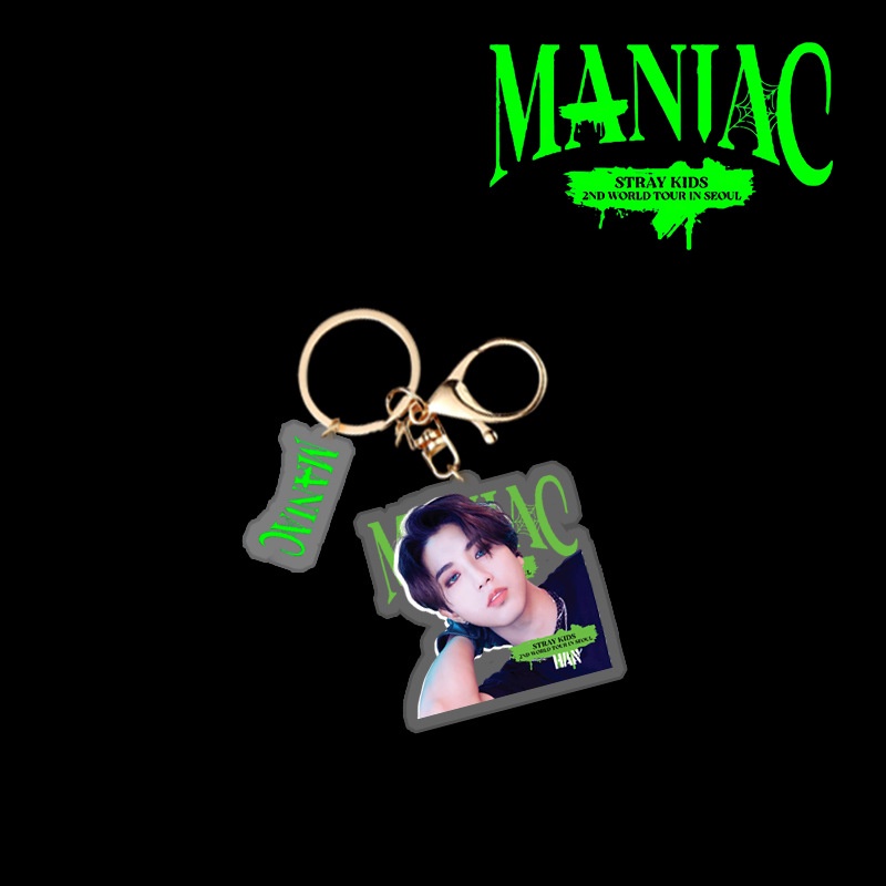 Móc Khóa In Hình Các Thành Viên Nhóm Nhạc Kpop Stray Kids Dễ Thương
