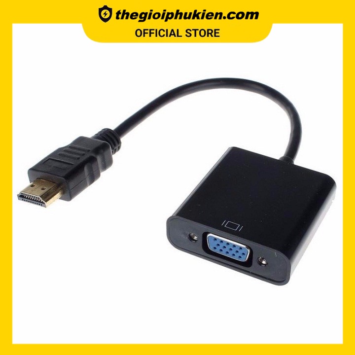 Cáp chuyển đổi HDMI sang VGA - HDMI to VGA - Adapter cáp kết nối HDMI sang VGA cho các thiết bị tivi LCD, máy chiếu ,...