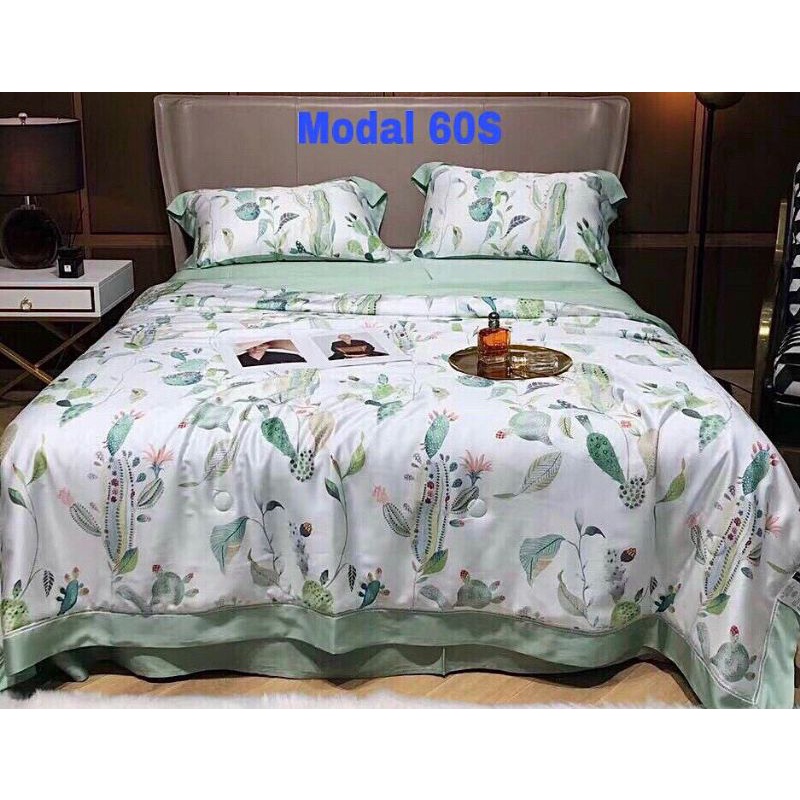 chăn drap Tencel 6 món, mền chăn