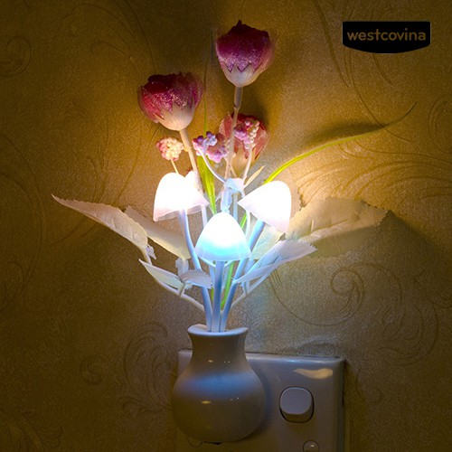 Đèn Led Ngủ Cảm Ứng Hình Hoa Tulip Dễ Thương