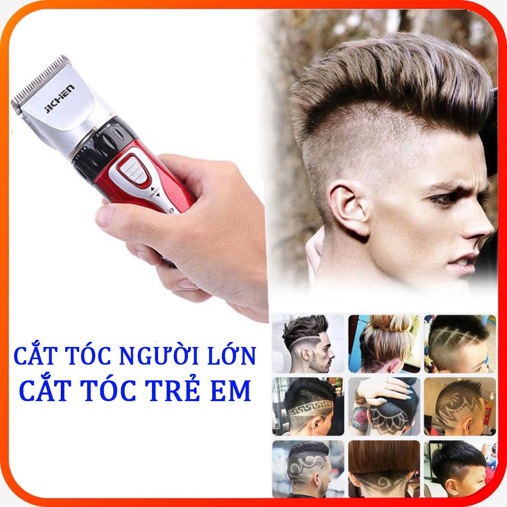 [BÁN CHAY NHẤT] Tông đơ cắt tóc gia đình Jichen 0817, tăng đơ hớt tóc cao cấp, tặng kèm nhiều quà tặng