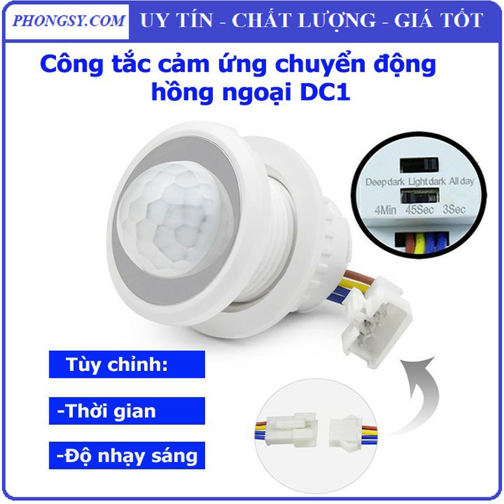 Công Tắc Cảm Biến Chuyển Động Hồng Ngoại Loại Tốt Công Suất Chuẩn