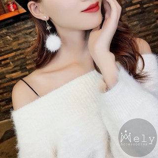BÔNG TAI CỤC BÔNG TRẮNG - MELY 751