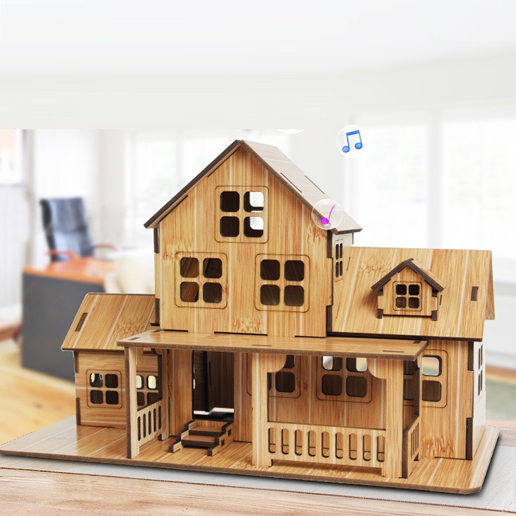 Đồ chơi lắp ráp gỗ 3D Mô hình Nhà Warm House