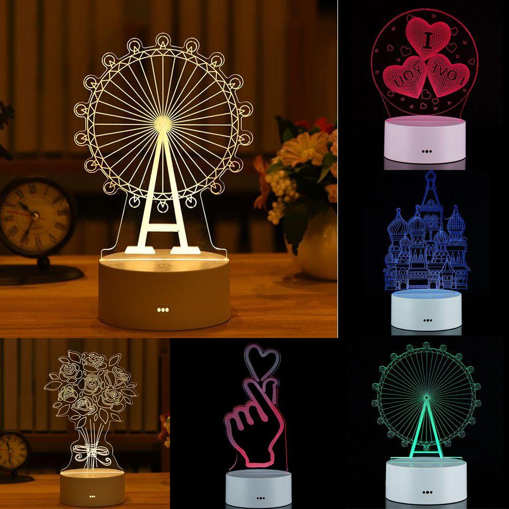 .Đèn LED Để Bàn Dùng Trang Trí Tiệc Cưới / Sinh Nhật / Valentine Điều Khiển Cảm Ứng