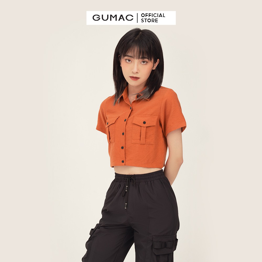 [Mã WABRGU giảm 50k đơn từ 0đ] Áo sơ mi nữ túi hộp GUMAC trẻ trung, cá tính thiết kế độc quyền đủ màu AB367 | BigBuy360 - bigbuy360.vn
