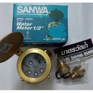 Đồng hồ nước Sanwa phi 21mm