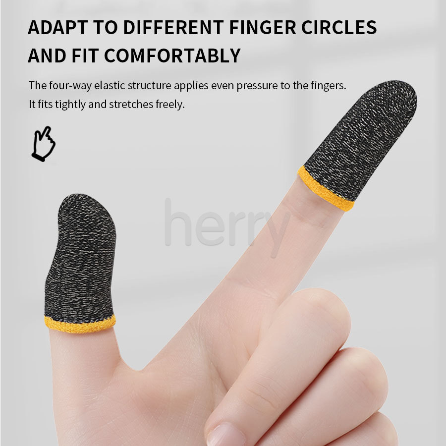 Bộ 2 găng đeo ngón tay chống thấm mồ hôi chống trượt để chơi game điện thoại PUBG COD Call Of Duty Legend