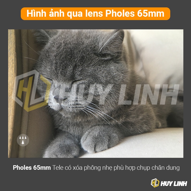 Lens tele 65mm HD 4K Pholes - Ống kính chụp chân dung cho điện thoại