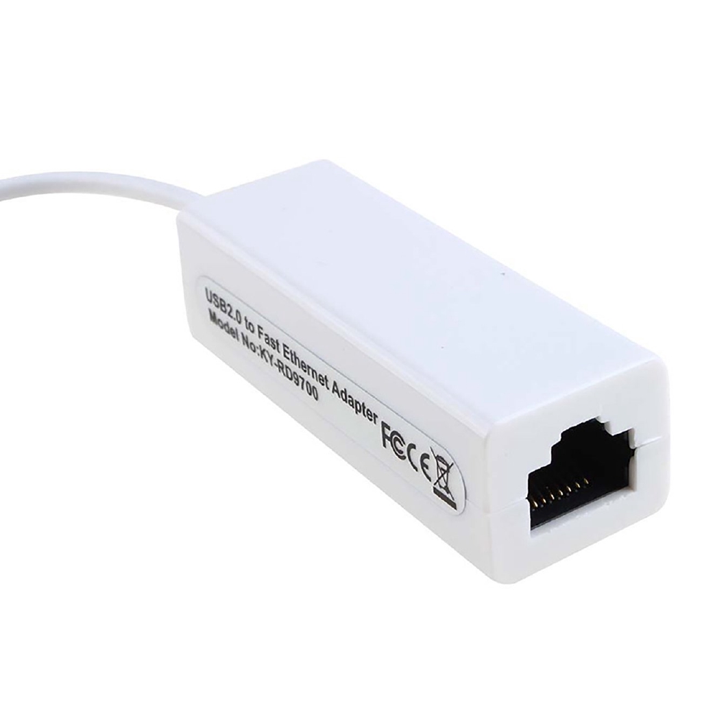 A Ethernet Adapter Network Card USB 2.0 to RJ45 Lan for Windows 7/8/10/XP