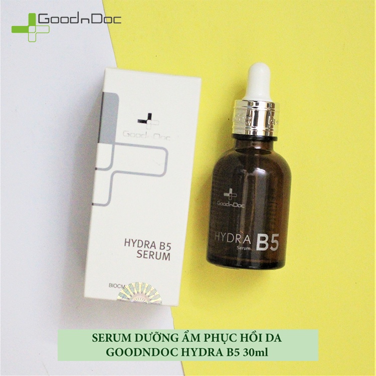 [NHẬP KHẨU-TEM PHỤ] Serum GOODNDOC HYDRA B5 Dưỡng Ẩm Phục Hồi Da Mờ Thâm Sạm Nám 30ML