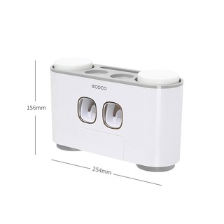 Bộ bàn chải đẩy kem đánh răng Ecoco [Tặng 4 cốc]