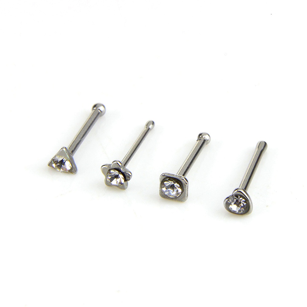 Bộ 14 Khuyên MũI Unisex BằNg ThéP Không Gỉ