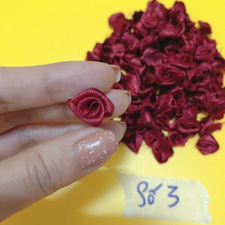 Hoa hồng nhí trang trí áo (Phụ liệu may vá trang trí quần áo may mặc, Handmade, DIY)
