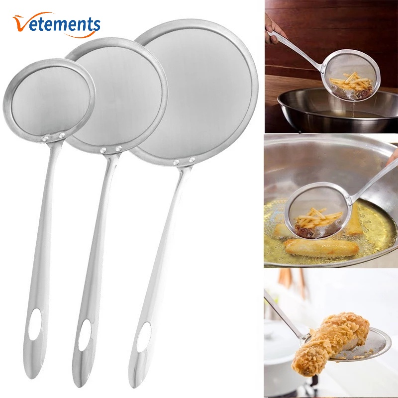 Rây Lọc Bằng Thép Không Gỉ Đa Năng 3 Kích Cỡ Cho Nhà Bếp