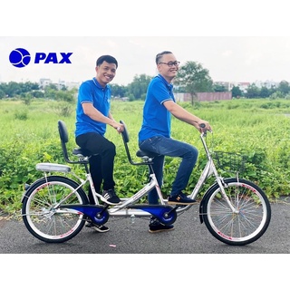 Xe đạp đôi pax 1 trọng lượng sử dụng: 2 người lớn <300kg – kích thướt xe: dxc: 2300 x 650-850
