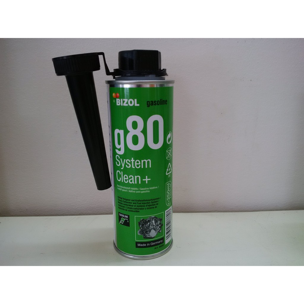 Phụ gia làm sạch buồng đốt, kim phun, van Bizol g80 (250ml)