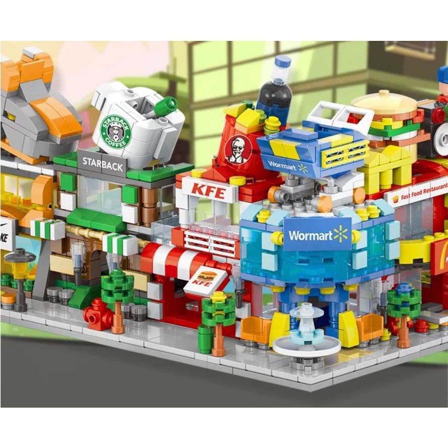 BỘ ĐỒ CHƠI XẾP HÌNH LEGO CITY CỬA HÀNG GÀ RÁN KFC_ MINI  [Giá hủy diệt]
