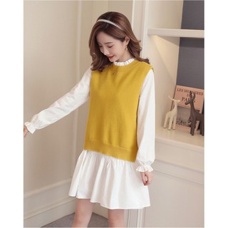 SÉT ĐẦM VÀ ÁO LEN BẦU AZUNO CAO CẤP AZ2309