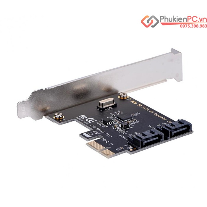 Card chuyển đổi PCI-E sang 2 cổng SATA III chip ASM1061