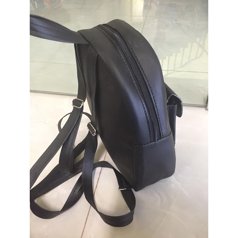 Balo da nữ mini vừa sách vở hình mèo