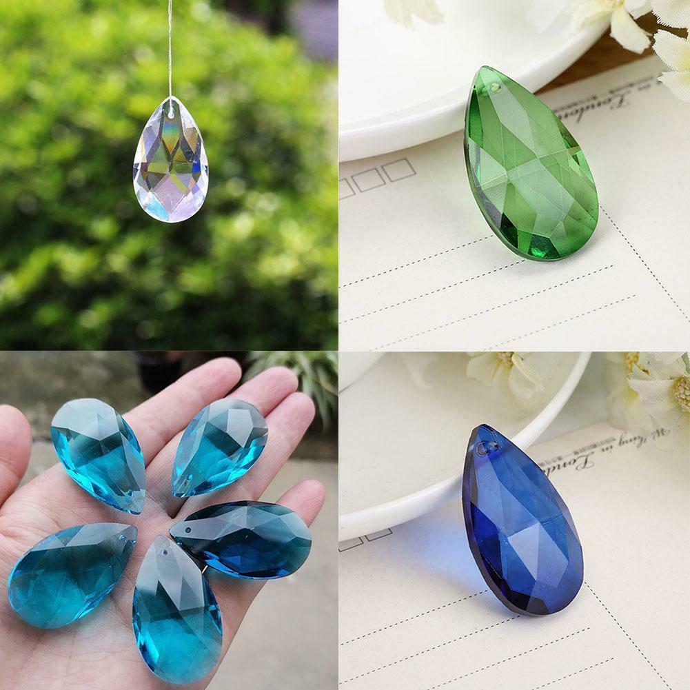 1 Chuỗi Hạt Pha Lê Giọt Nước Màu Xanh Lá Dùng Trang Trí Đèn Chùm Prisms X0S1 | BigBuy360 - bigbuy360.vn