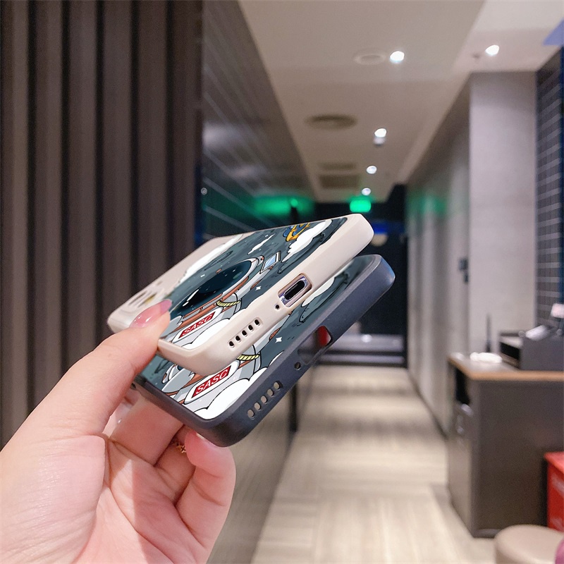 Ốp Điện Thoại Kiểu Phi Hành Gia Hoạt Hình Cho Redmi Note 11 Pro Poco M5s C40 F4 M4 Pro 4G Redmi 10 5G Poco
