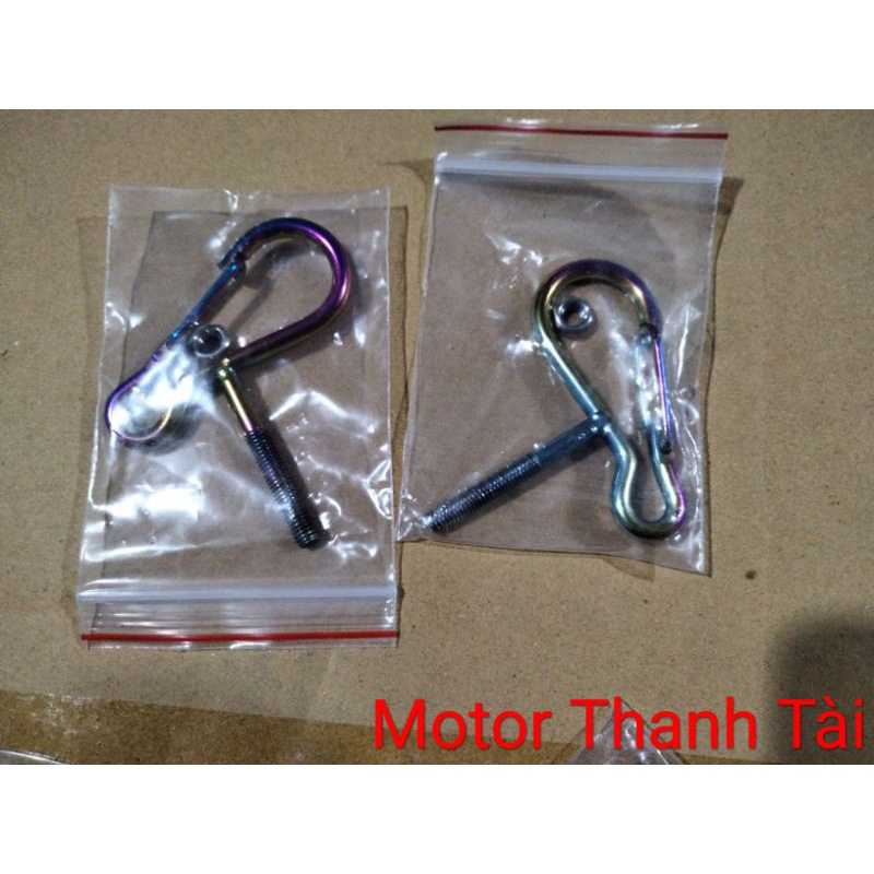 Móc treo đồ ti tan lắp xe máy