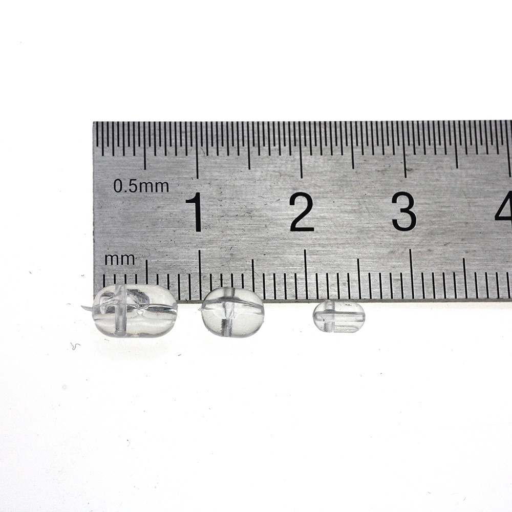 Bộ 100 Hạt Nhựa Trong Suốt 3 * 5 4.7 * 6 5 * 8 Làm Phụ Kiện Câu Cá