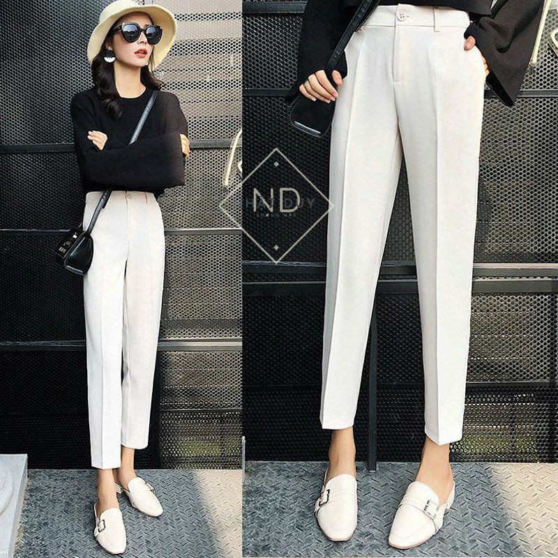 Quần tây công sở nữ ống đứng côn kiểu mới lưng cao [HÀNG VNXK] chất vải tuyểt mưa đẹp - mặc đi làm đi học đều xinh | BigBuy360 - bigbuy360.vn