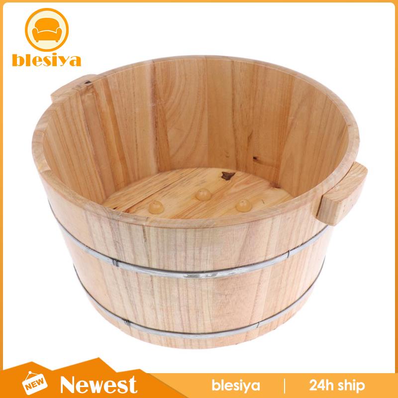 [Hàng mới về] Chậu ngâm chân bằng gỗ cho spa có nắp đậy